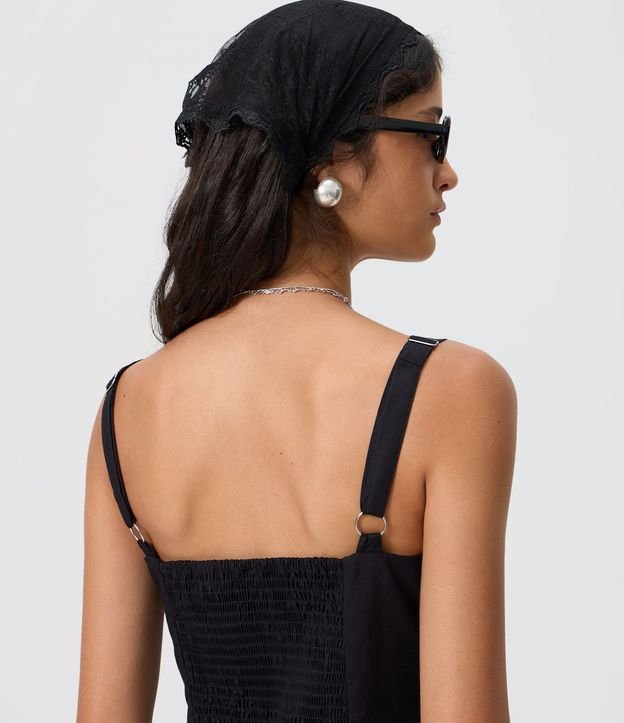 Vestido Midi Evasê Asimétrico con Recorte Sobrepuesto 4