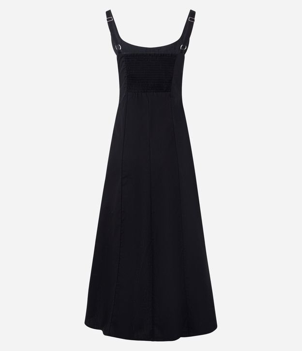Vestido Midi Evasê Asimétrico con Recorte Sobrepuesto 6