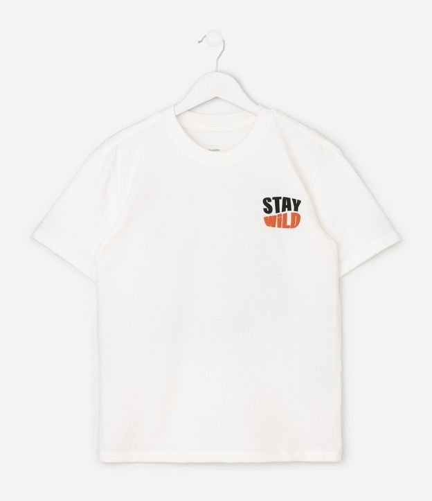 Remera Relaxed Infantil con Estampado Stay Wild - Talle 5 a 14 años 1