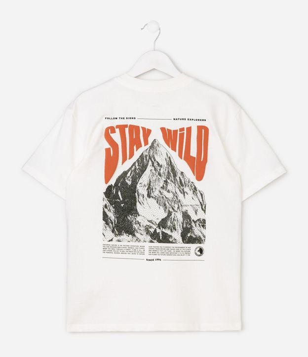 Remera Relaxed Infantil con Estampado Stay Wild - Talle 5 a 14 años 2