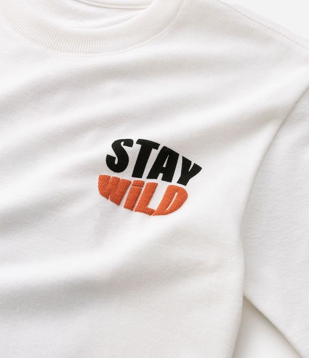Remera Relaxed Infantil con Estampado Stay Wild - Talle 5 a 14 años 3