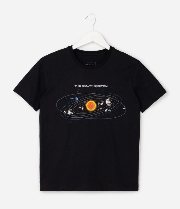 Remera Infantil Comfort con Estampa de Sistema Solar – Talle 5 a 14 años 2