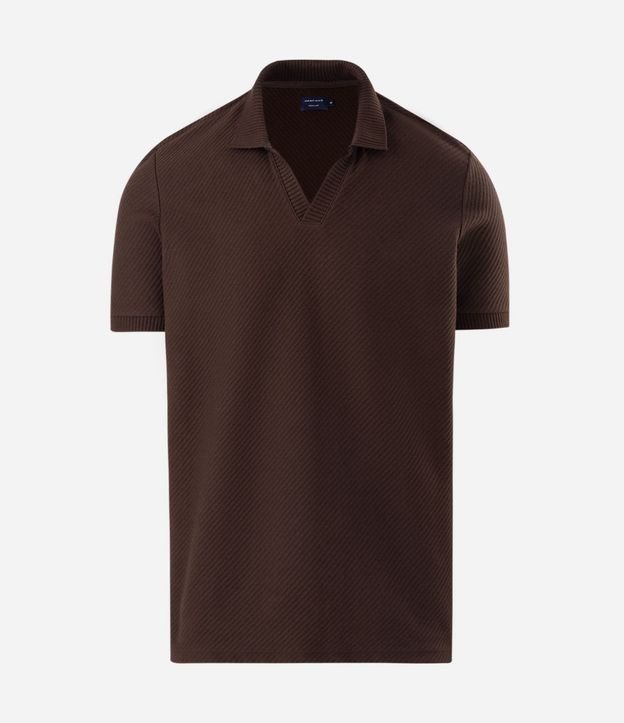 Remera Polo Comfort en Algodón con Textura 5