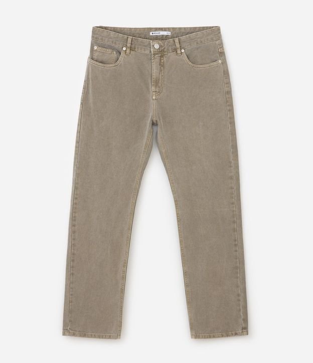 Pantalón Recto en Sarga Cationizada 6