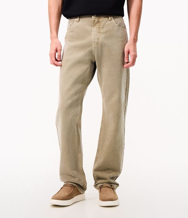 Pantalón Recto en Sarga Cationizada 3