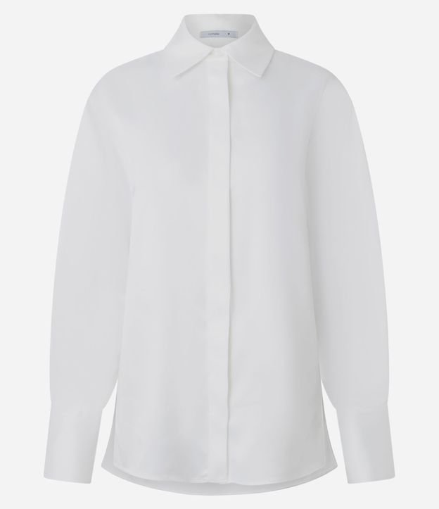 Camisa Satinada con Puños Largos 5