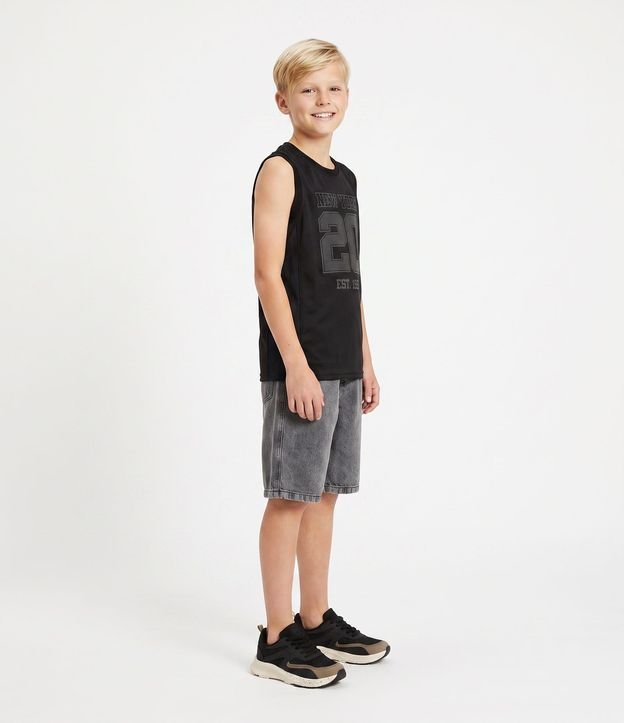 Remera Musculosa Infantil Baloncesto New York -Talle 5 a 14 años 2