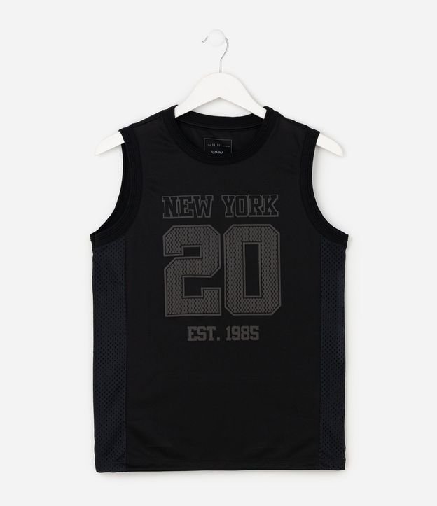Remera Musculosa Infantil Baloncesto New York -Talle 5 a 14 años 7