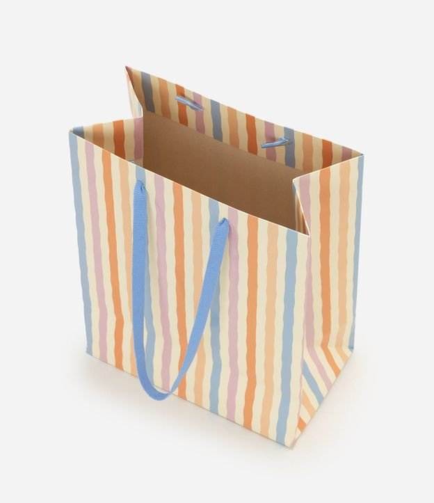 Bolsa de Regalo Pequeña en Papel con Rayas Onduladas 3