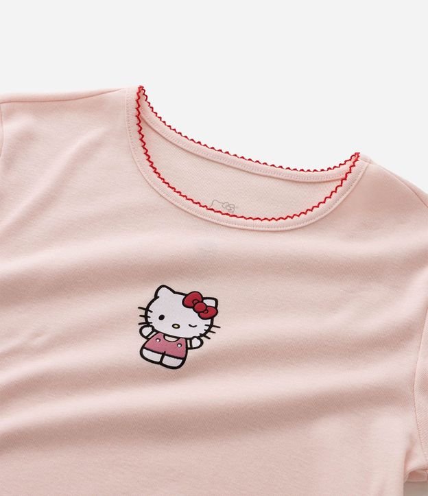 Pijama Corto Infantil con Estampa de Hello Kitty - Talle 5 a 16 años 5