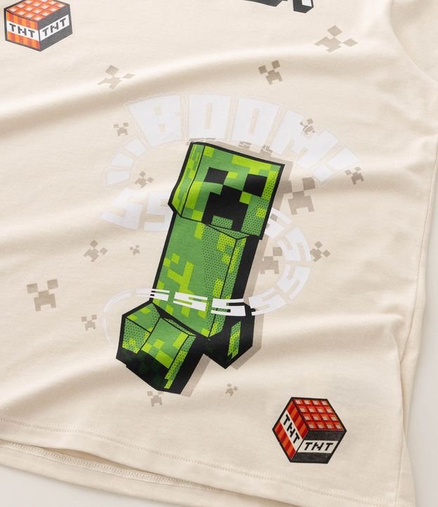 Pijama Infantil en Algodón con Estampa de Minecraft - Talle 5 a 14 años 4