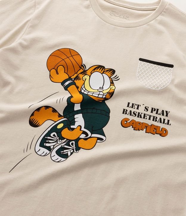 Pijama Infantil en Algodón con Estampado Garfield Baloncesto - Talle 7 a 16 años 5