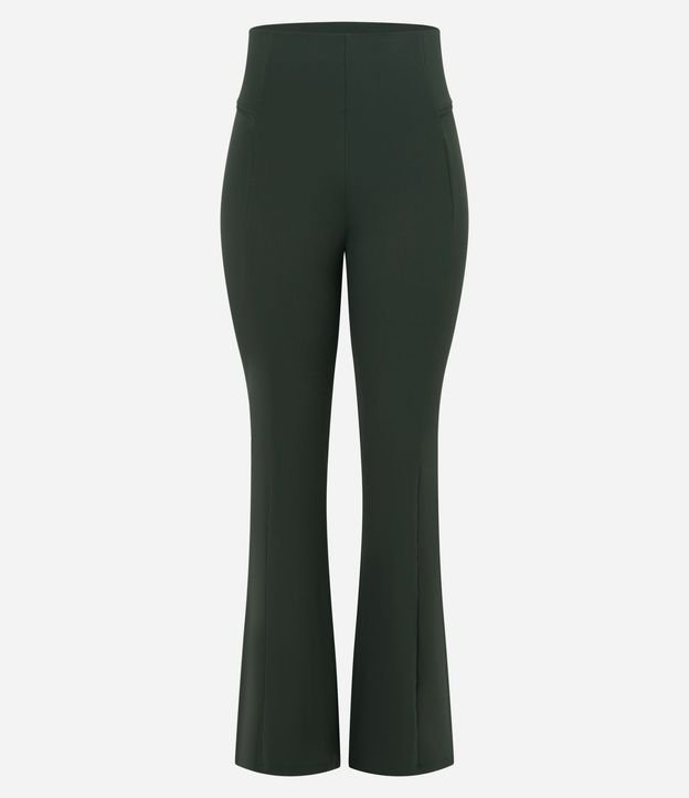 Pantalón Flare Deportiva en Microfibra con Friso Delantero 5