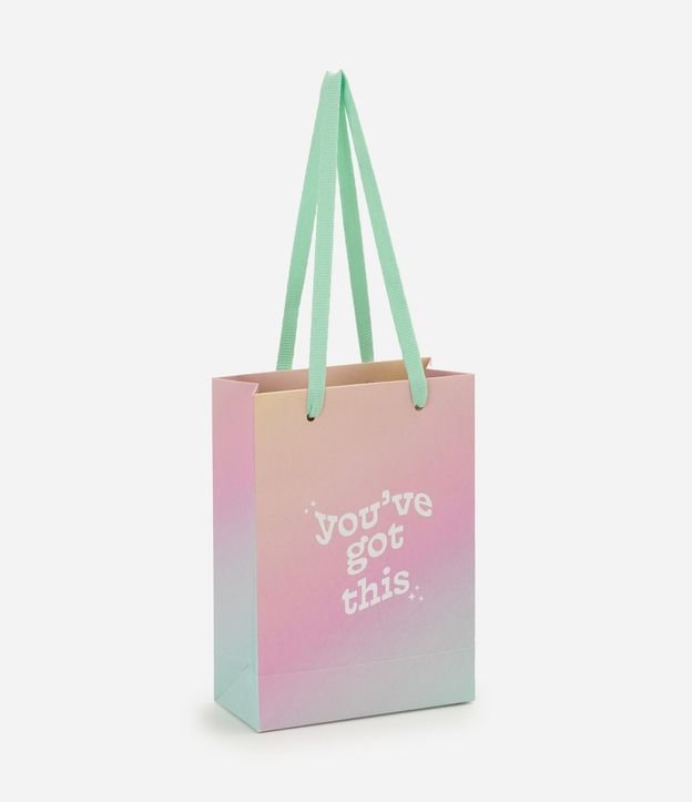 Bolsa de Regalo Extra Pequeña con Lettering y Efecto Degradé
