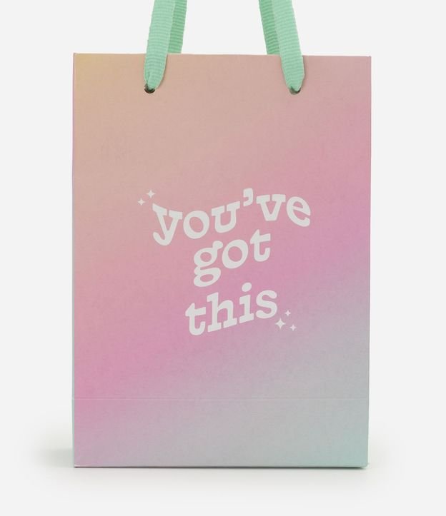 Bolsa de Regalo Extra Pequeña con Lettering y Efecto Degradé 3
