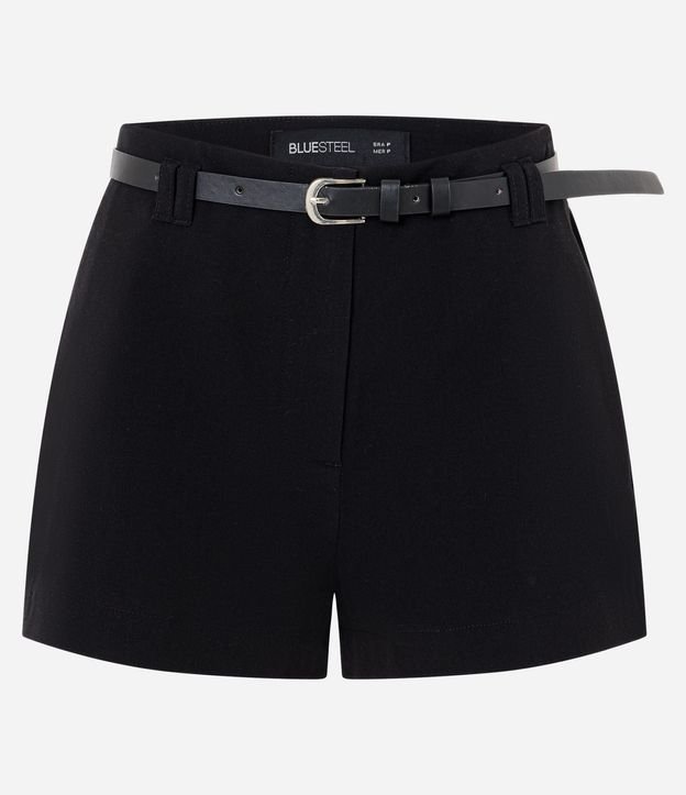 Short Sastre con Cinturón y Modelo Mini