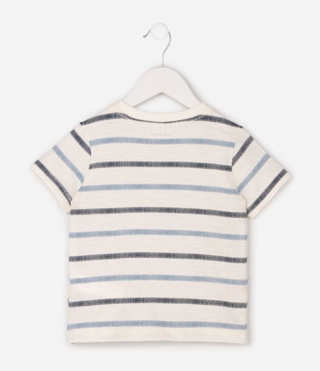 Remera Infantil en Algodón con Estampado Rayada – Talle 1 a 6 años 3