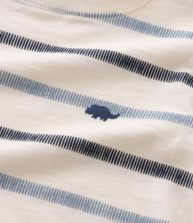 Remera Infantil en Algodón con Estampado Rayada – Talle 1 a 6 años 5