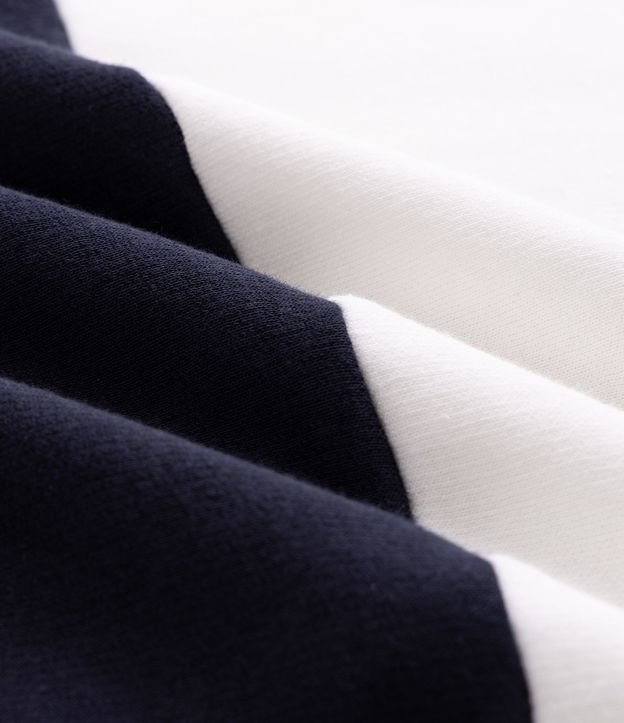 Algodón Boxy Listrado con Cuello Polo 7