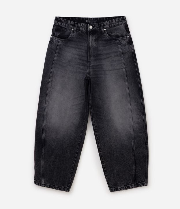 Pantalón de Jean Baggy Balloon con Recortes Estructurados