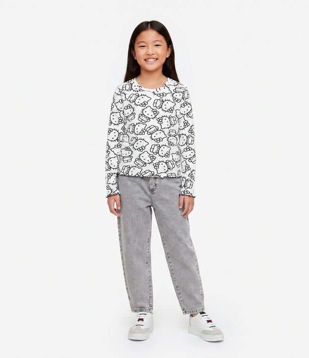 Pantalón de Jean Balloon Infantil - Talle 5 a 16 años