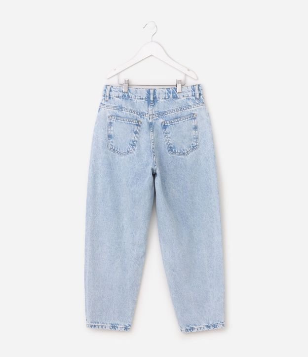 Pantalón de Jean Balloon Infantil en Algodón con Trabillas - Talle 5 a 16 años 4