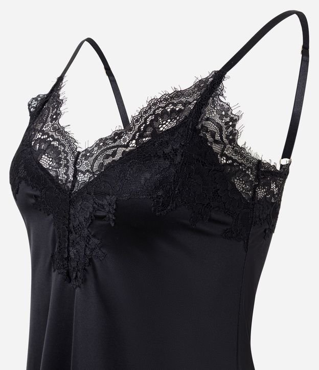 Camisón en Microfibra con Detalles de Encajes 6