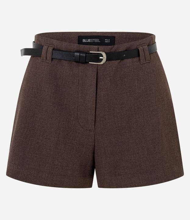 Short Sastre con Cinturón y Modelo Mini
