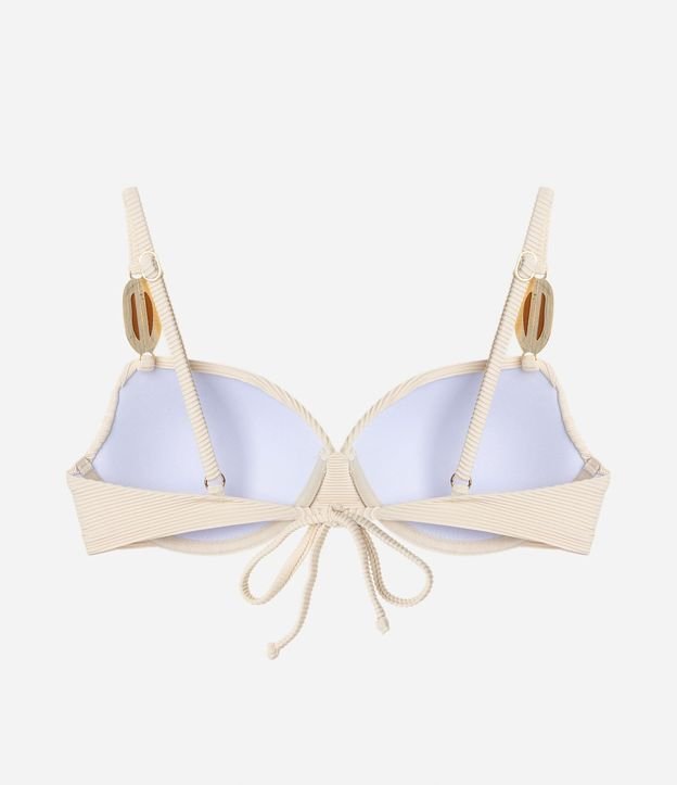 Bikini Top Media Taza Canelado con Adorno en las Asas 6