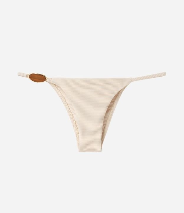 Bikini Bombacha Colaless Acanalada con Adorno 5
