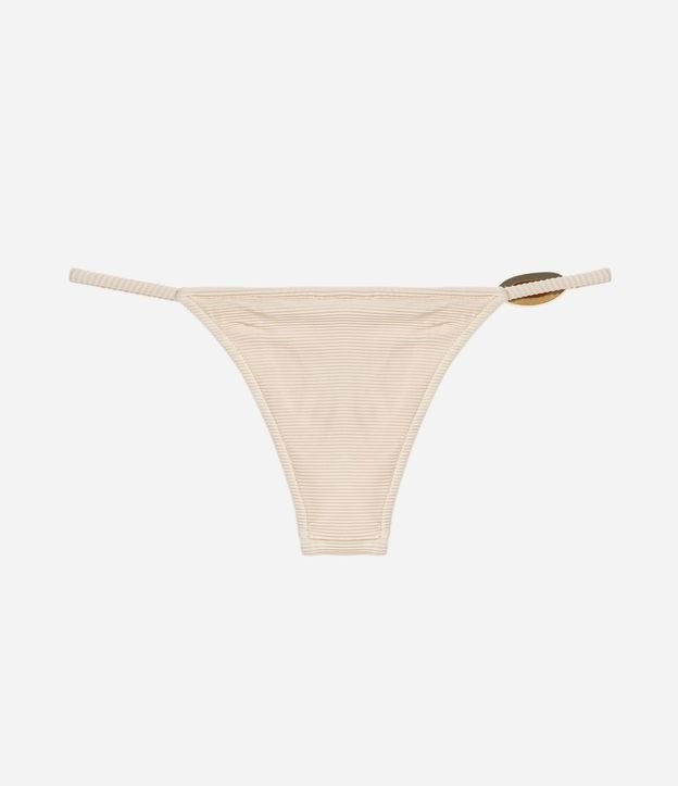Bikini Bombacha Colaless Acanalada con Adorno 6