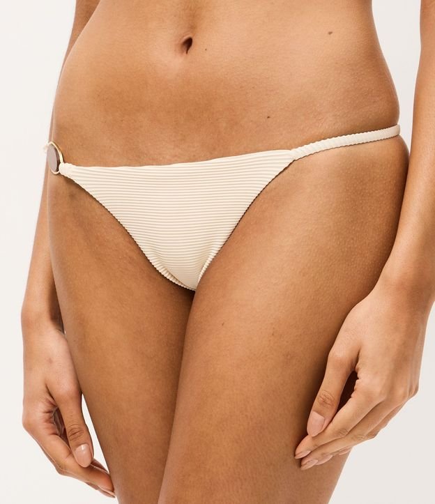 Bikini Bombacha Colaless Acanalada con Adorno 2