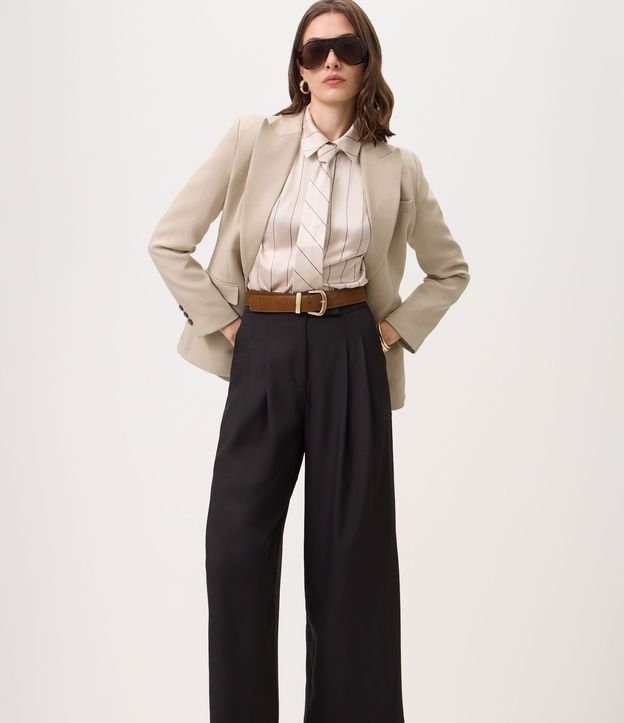 Pantalón Wide Leg Sastrería con Cintura Estructurada 2