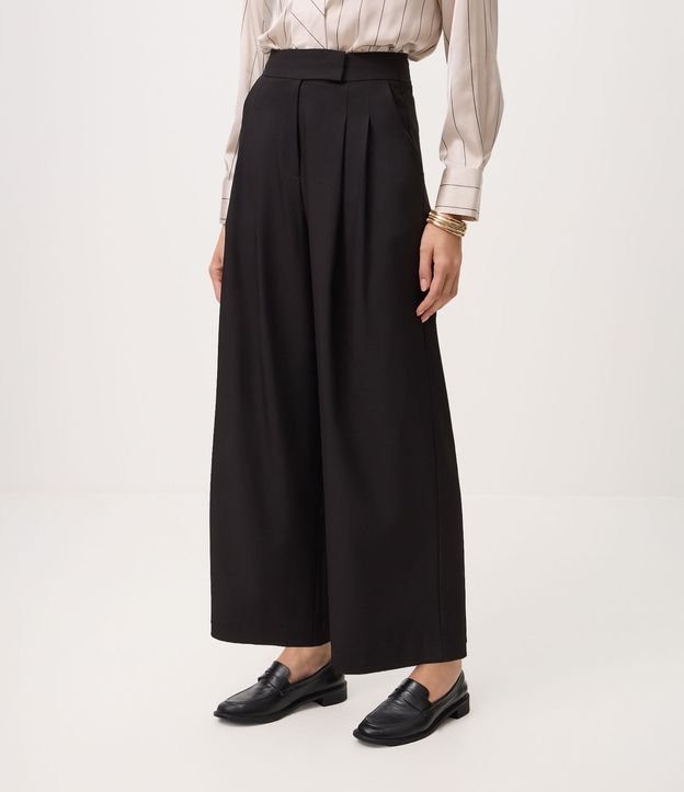 Pantalón Wide Leg Sastrería con Cintura Estructurada 3