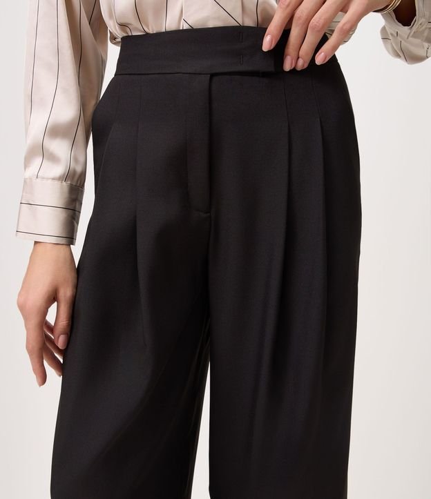 Pantalón Wide Leg Sastrería con Cintura Estructurada 4
