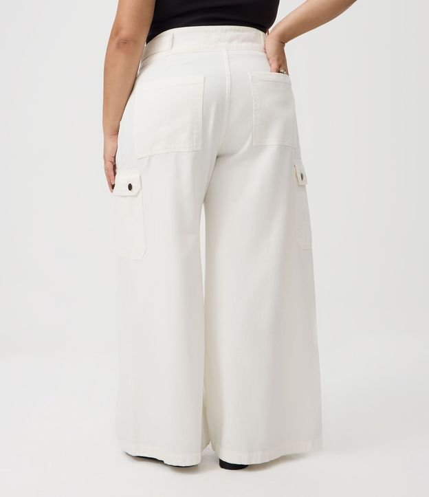 Pantalón Pantalona Sarga con Bolsillos Cargo Curve & Plus Size 4