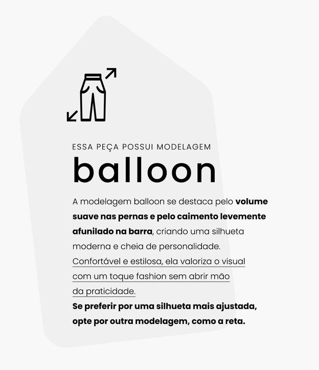 Pantalón Baggy Balloon en Sarga con Bolsillos 4