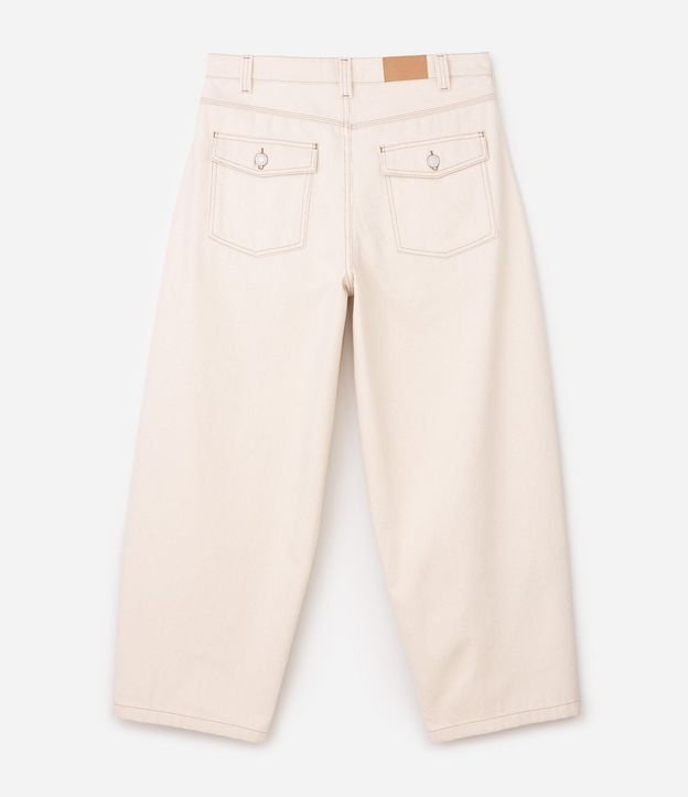 Pantalón Baggy Balloon en Sarga con Bolsillos 6