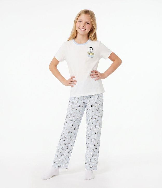 Pijama Algodón de Snoopy - Talle 2 a 14 años