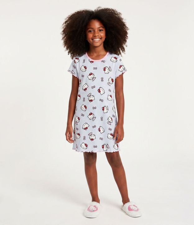 Camisón Infantil en Algodón con Estampa de Hello Kitty - Talle 5 a 16 años 1