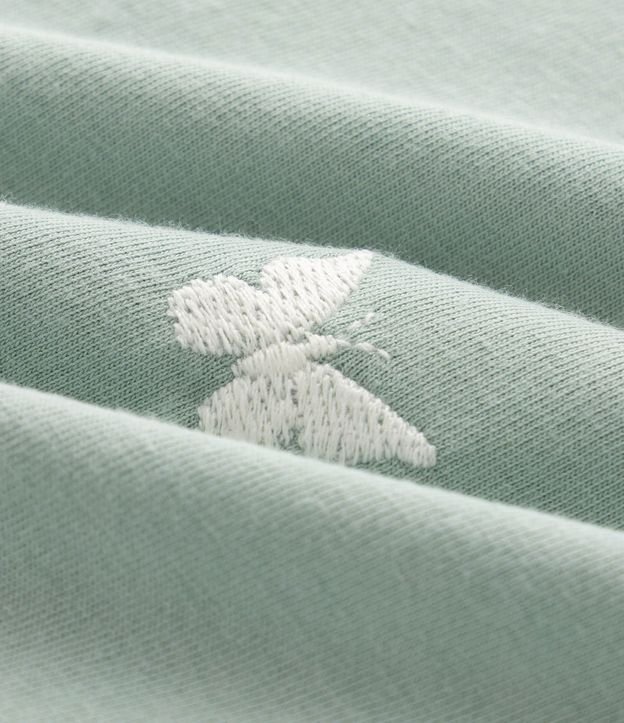 Remera Infantil en Algodón con Volados en las Mangas y Bordado de Mariposas - Talle 5 a 16 años 4