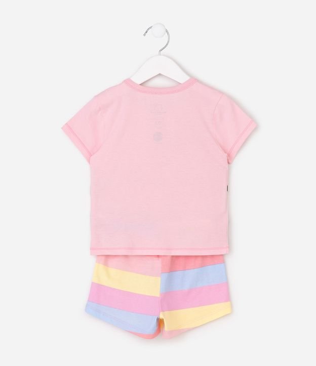 Pijama en Algodón de Hello Kitty con Short Listrado - Talle 2 a 10 años 3
