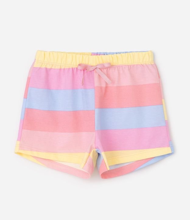 Pijama en Algodón de Hello Kitty con Short Listrado - Talle 2 a 10 años 4