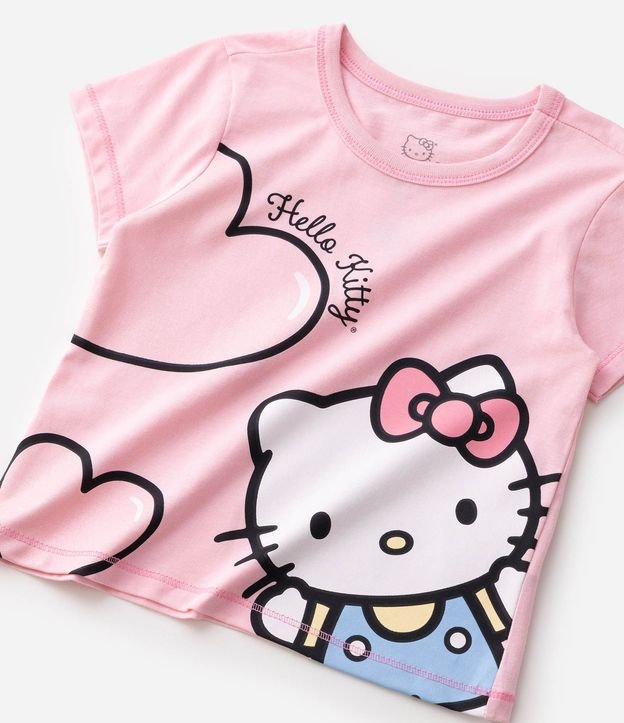 Pijama en Algodón de Hello Kitty con Short Listrado - Talle 2 a 10 años 5