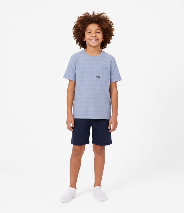 Conjunto de Pijama Infantil en Algodón Texturizado
