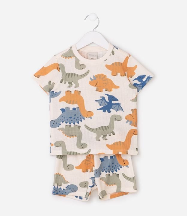Pijama Infantil con Estampa de Dinosaurios - Talle 2 a 6 años 2