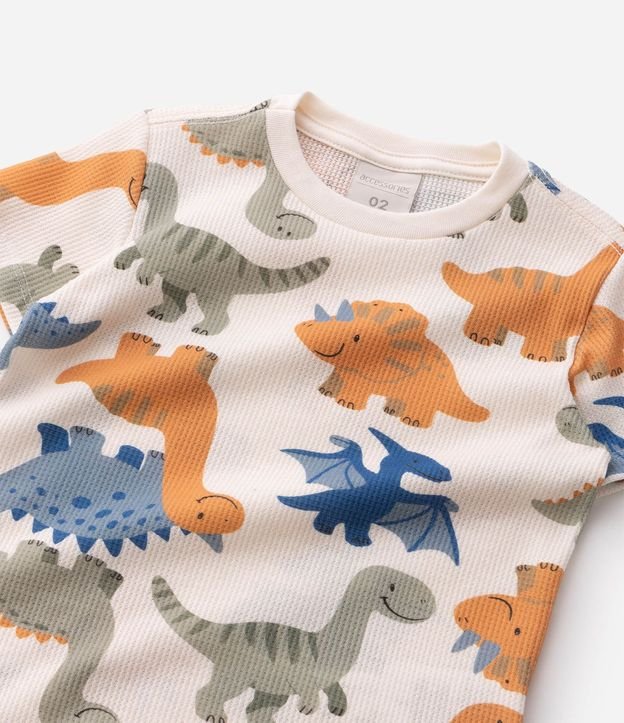 Pijama Infantil con Estampa de Dinosaurios - Talle 2 a 6 años 5