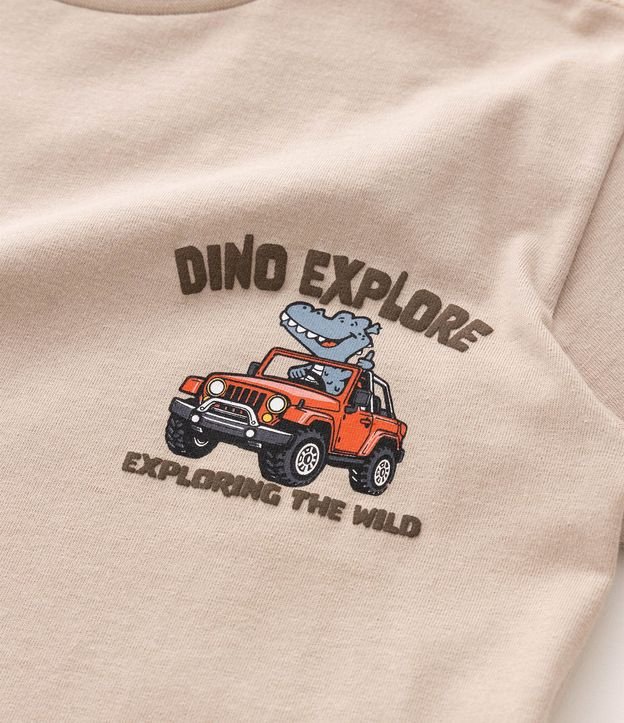Pijama Infantil en Algodón Dino Explore con Short - Talle 2 a 6 años 5