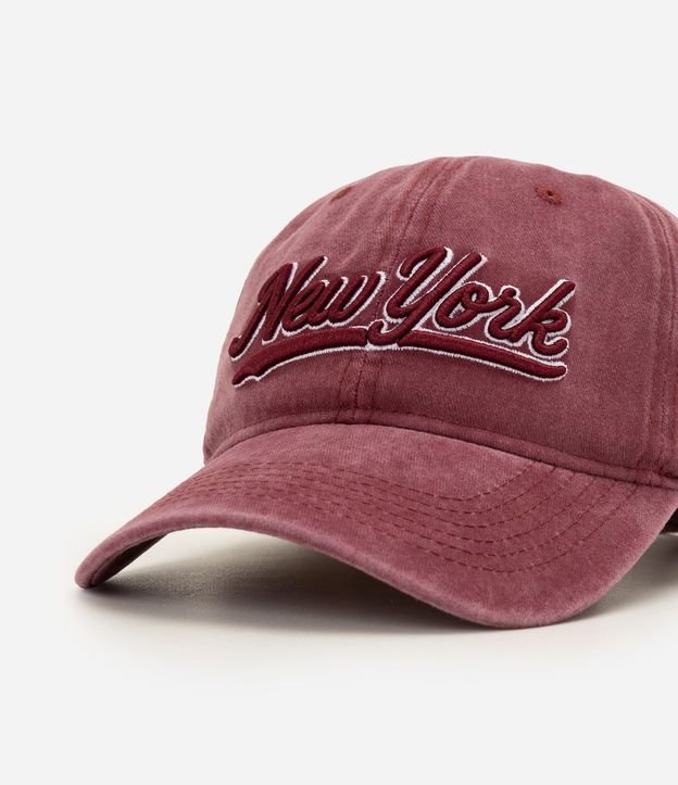Gorra en Algodón Desteñido con Bordado New York 4