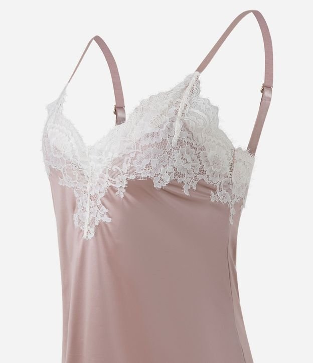 Camisón en Microfibra con Detalles de Encajes 6